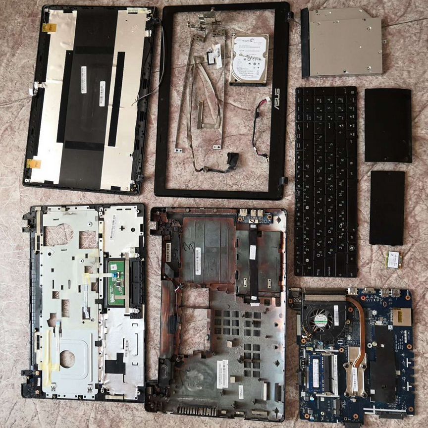 Asus x53u x53b разбор запчасти