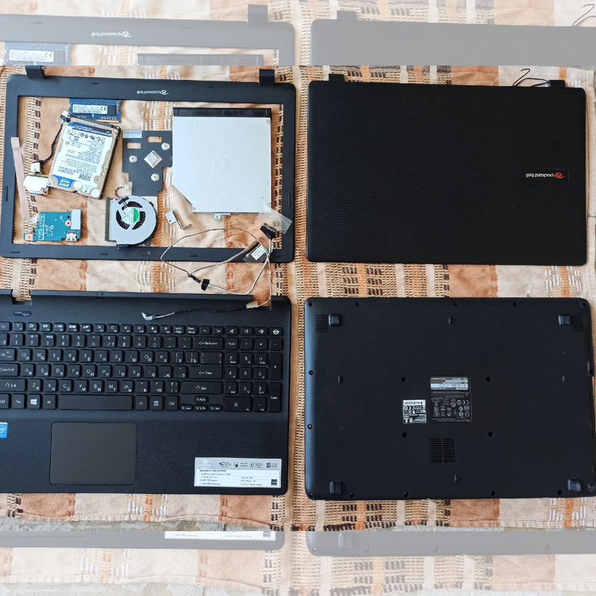 Ноутбук Packard Bell MS2397 в разборе, детали