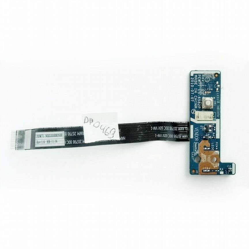 Плата кнопки включения acer Aspire 5733 (LS-6582P)