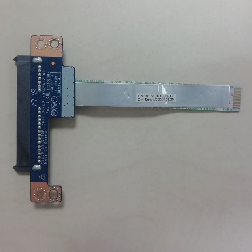 Плата SATA HDD/SSD HP 15-BS018UR LS-E793P