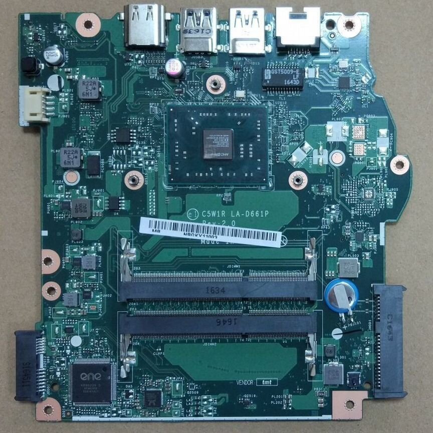 Материнская плата la-d661p rev 1.0 e1-7010