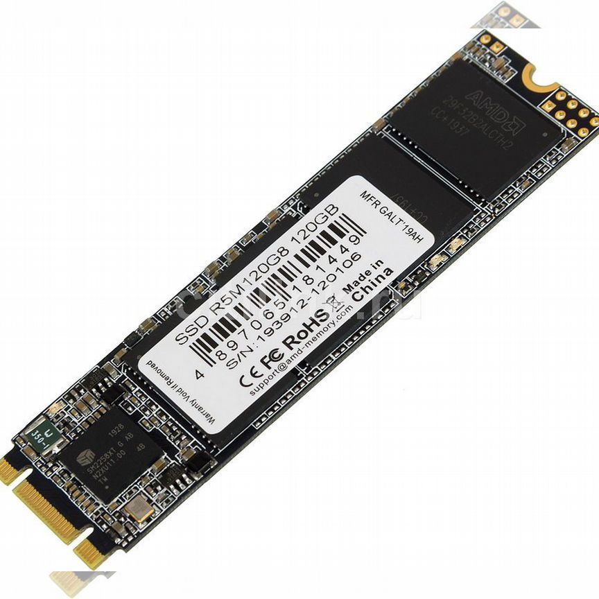 SSD накопитель AMD Radeon R5M120G8 120гб, M.2 2280