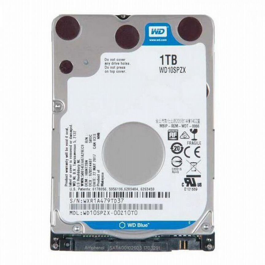 HDD накопитель, 2.5", WD10spzx, 1000Гб, SATA