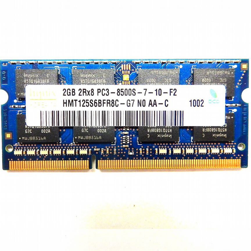 Оперативная память Hynix ddr3 2gb 2rx8 pc3-8500