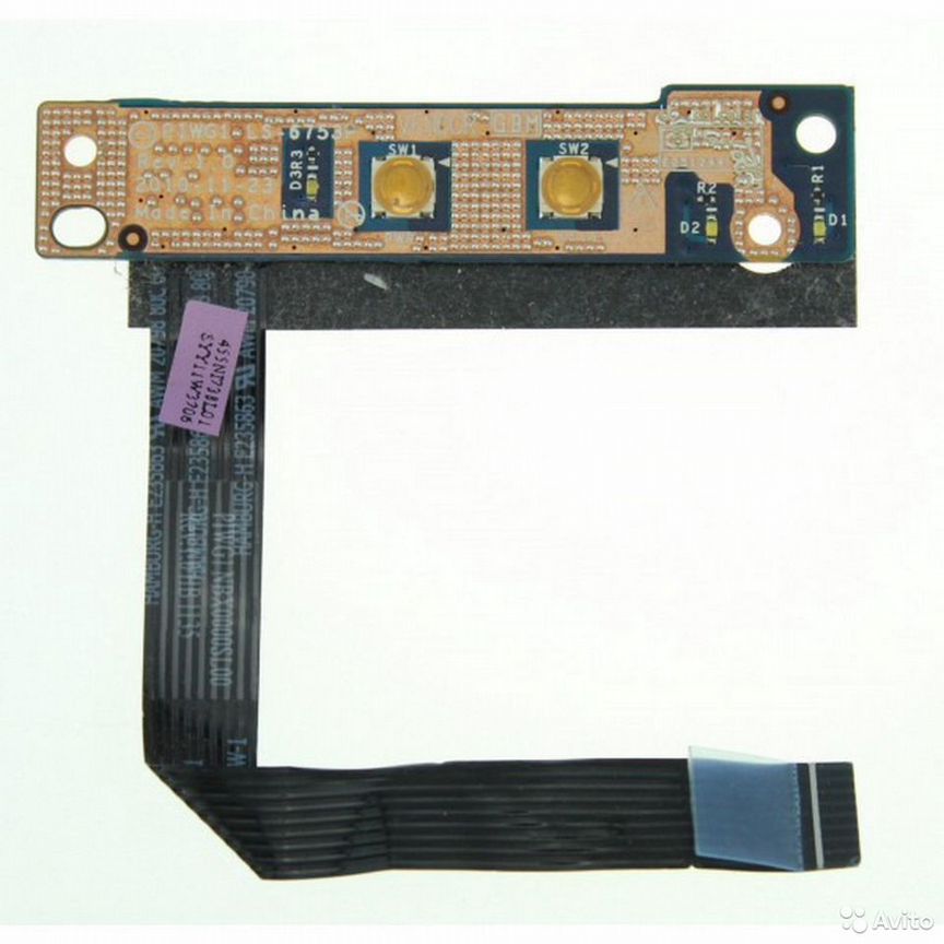 Ls-6753p Для lenovo G570, G575 кнопка