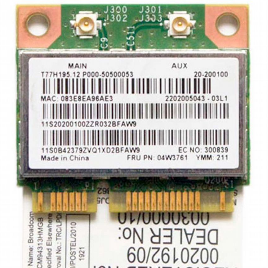 Модуль Wi-Fi 802.11b/g/n + BT Bluetooth 4.0 PCI-E