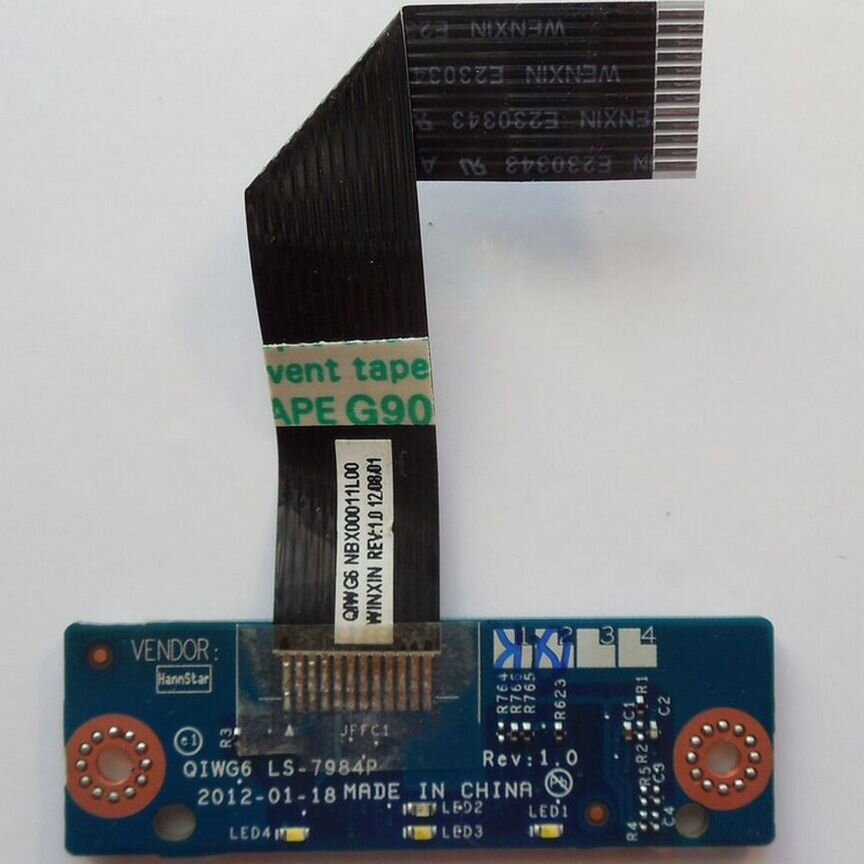 Ls-7984p Lenovo G580 G585 плата тачпада и индикаци