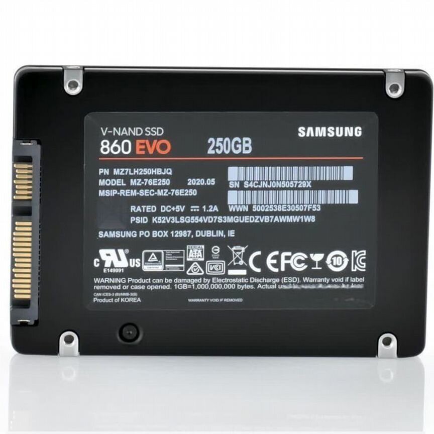 250 гб Внутренний SSD диск Samsung MZ-76E250 (MZ-7