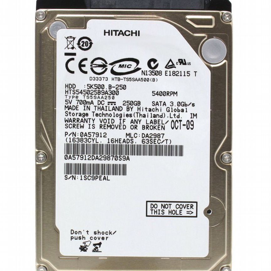 Жесткий диск 2.5 Hitachi 250Gb