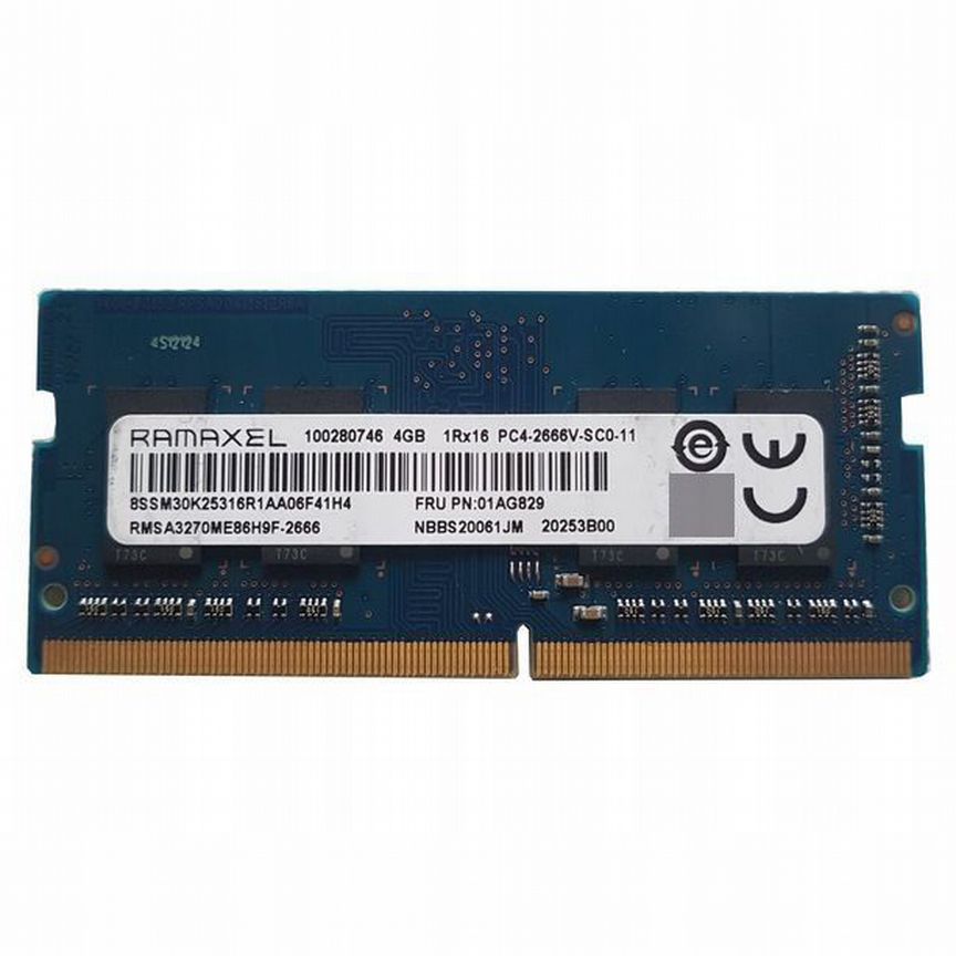 Оперативная память Ramaxel 4 гб 1Rx16 PC4-2666V-SC
