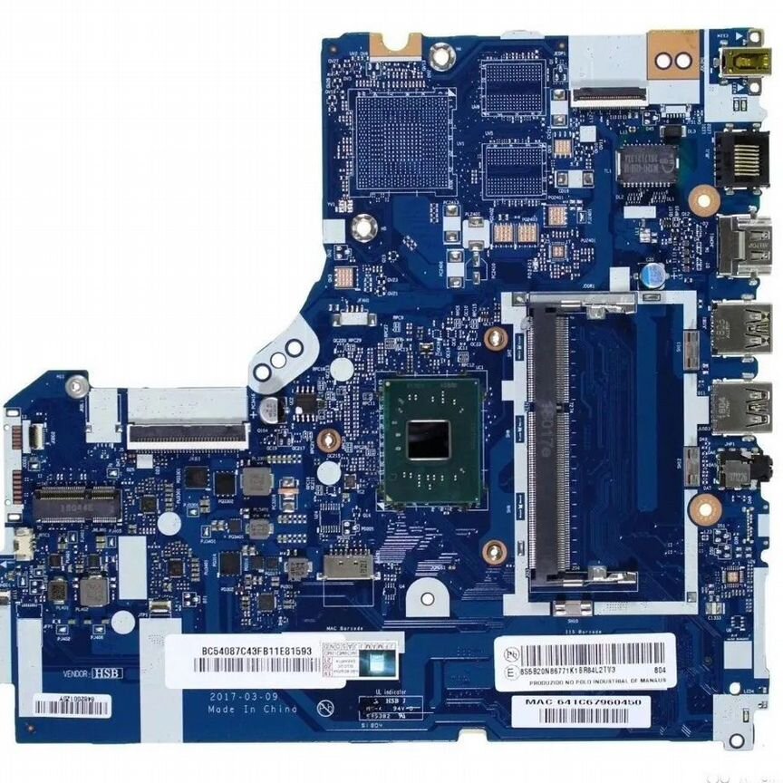 Материнская плата lenovo nm-b301 Pentium n4200