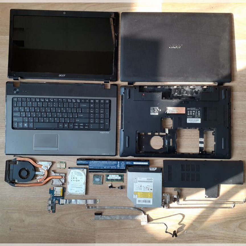 Корпус разбор ремонт Acer 7551 7551g