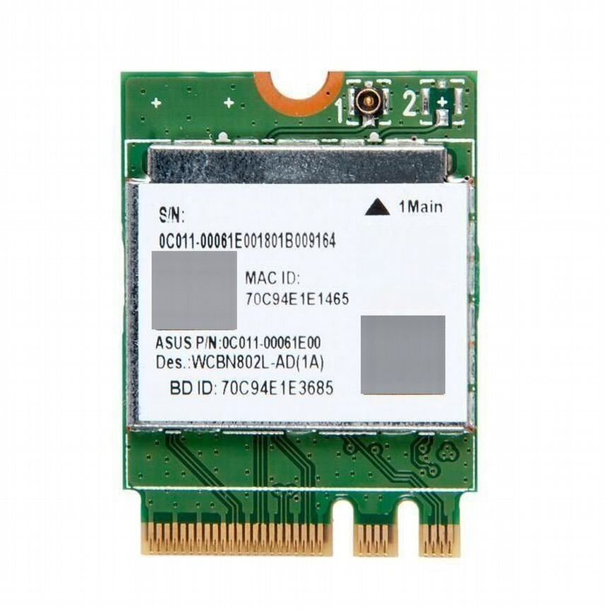 Модуль WiFi RTL8723benf1T 802/11B/G/N+BT4.0 M2