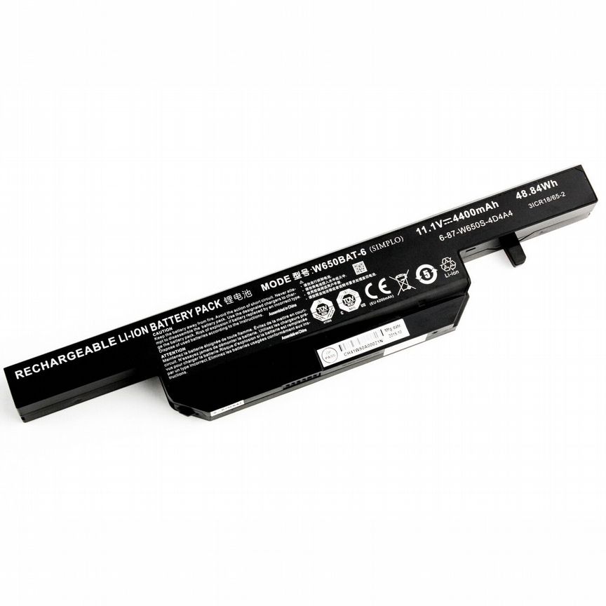 Аккумулятор DNS w650bat-6 Clevo W650, W650SH