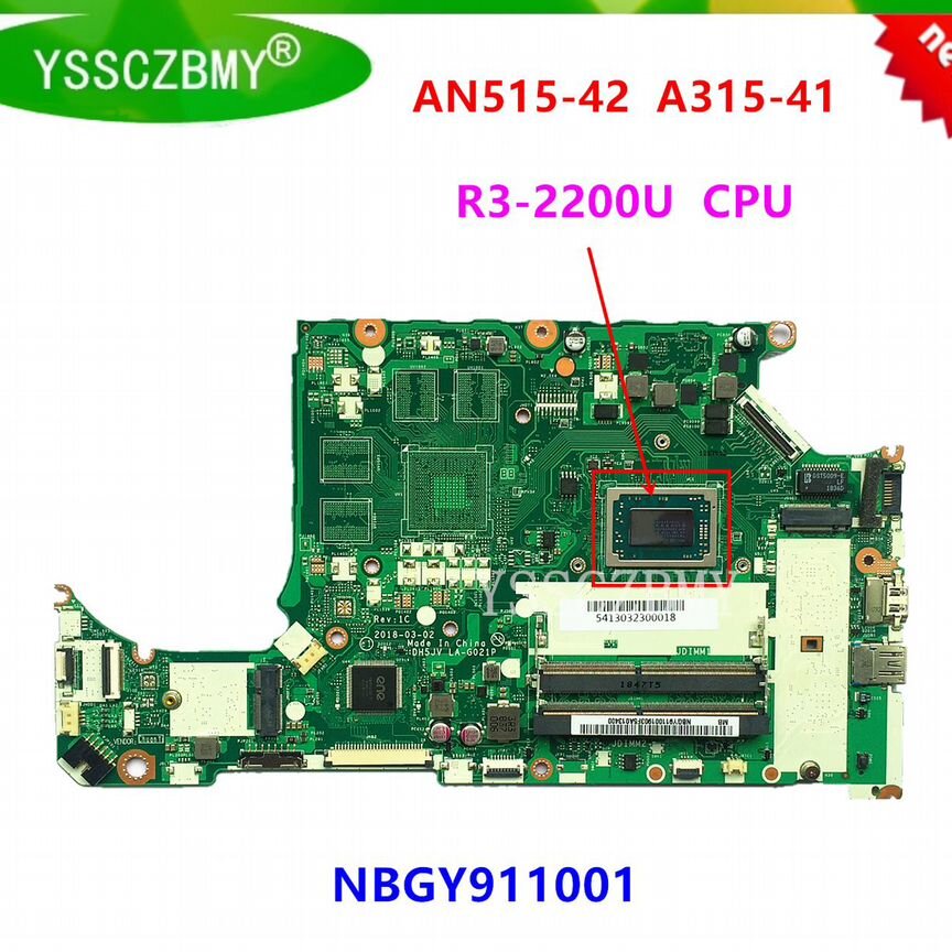 Материнская плата dh5jv LA-G021P Acer A3 A315-41G