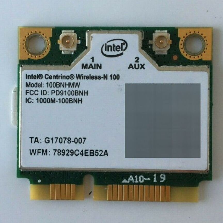 Wi-Fi адаптер Intel 100bnhmw