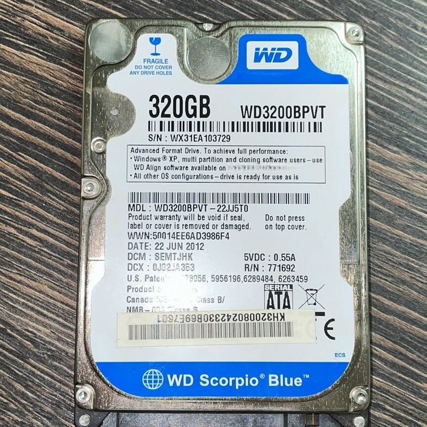 Жесткий диск 320 gb для ноутбука или пк