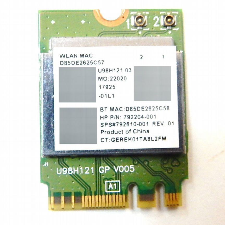 Wi-Fi + Bluetooth модуль Realtek RTL8723BE RTL8723