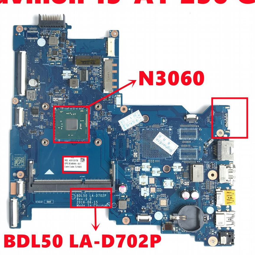 Материнская плата LA-D702P celeron n3060