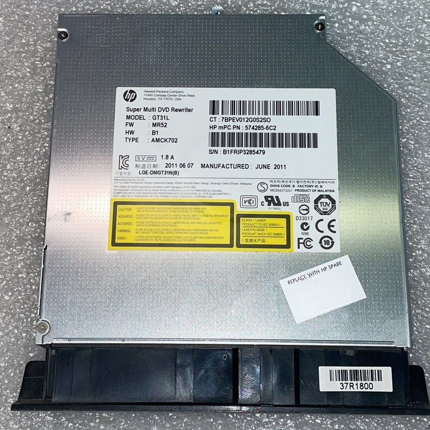 Привод DVD RW SATA для ноутбука HP Pavillion G7-10