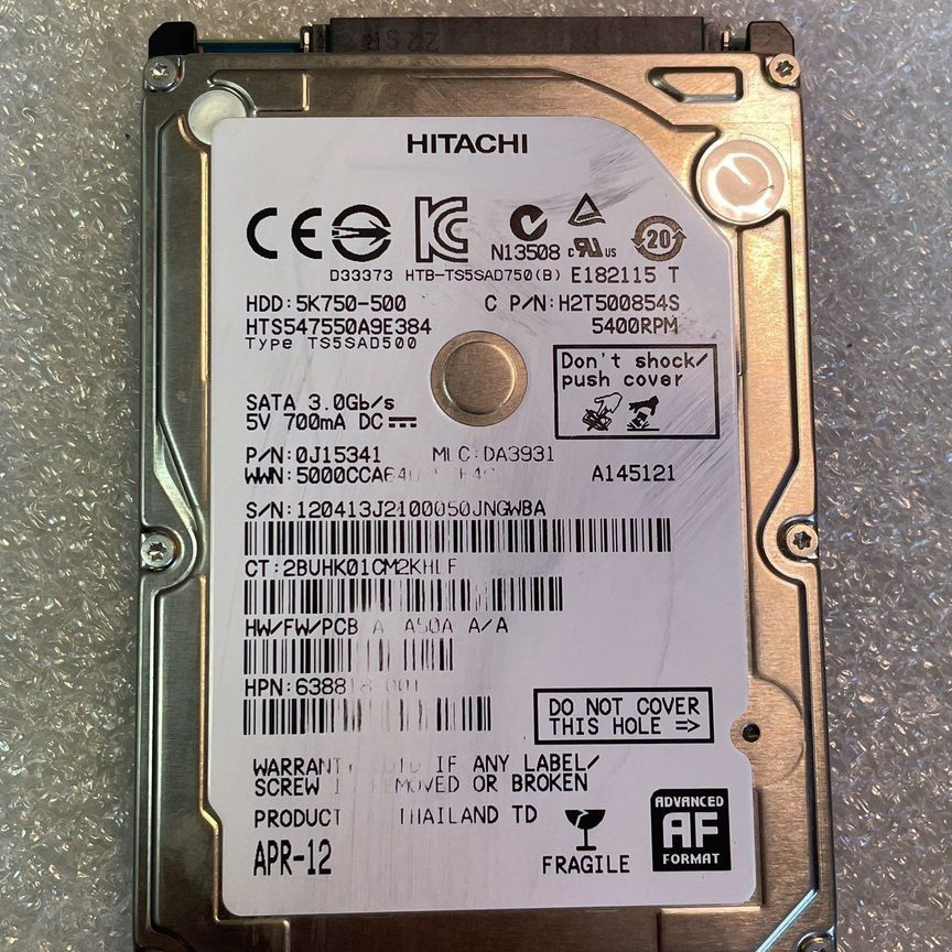 Жесткий диск hitachi 500gb