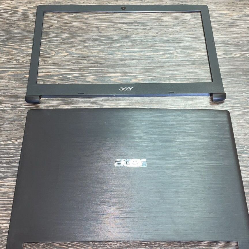 Новая крышка матрицы и б/у рамка acer a315-53g