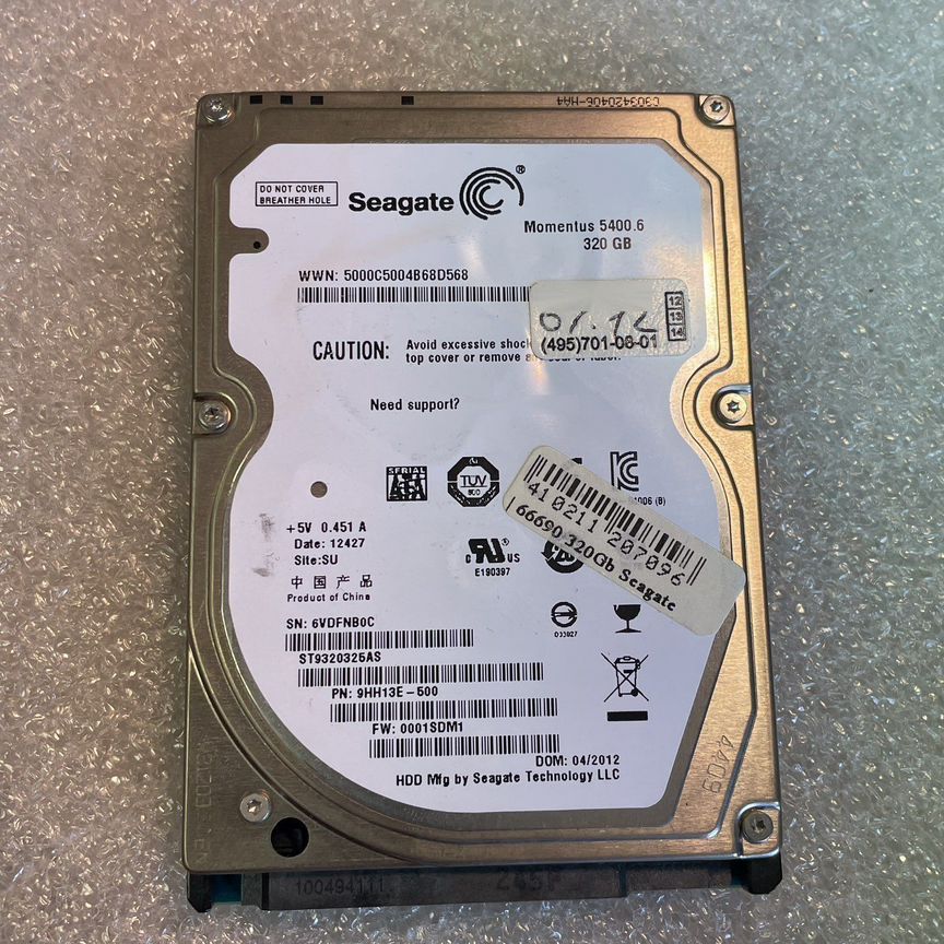 Жесткий диск st9320325as 320 gb