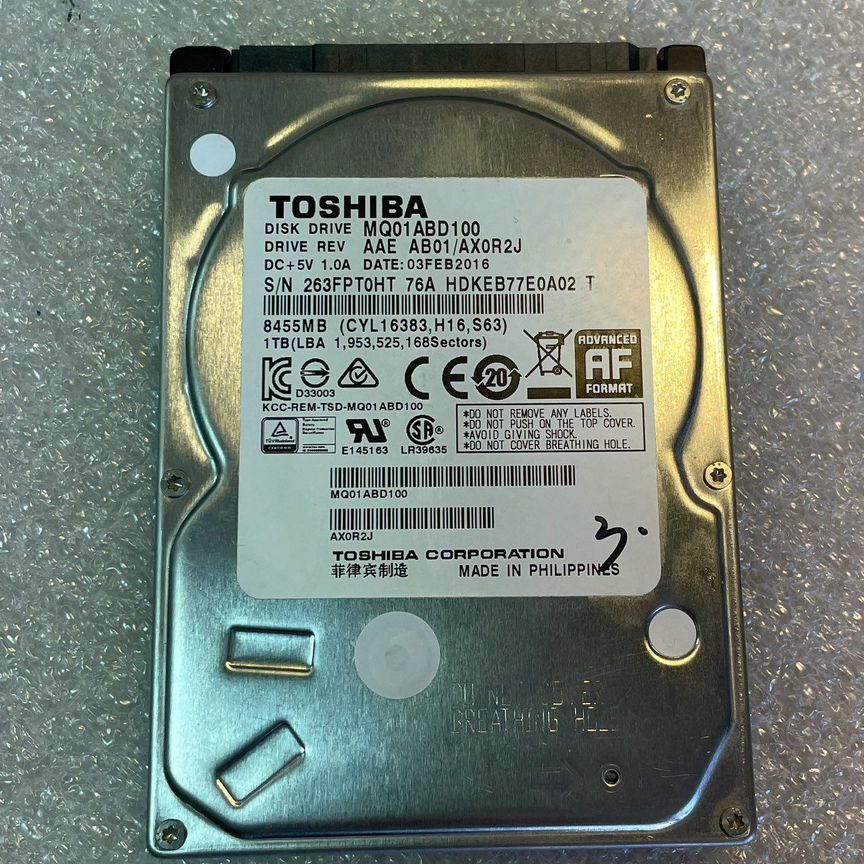 Жесткий диск toshiba 1000 gb