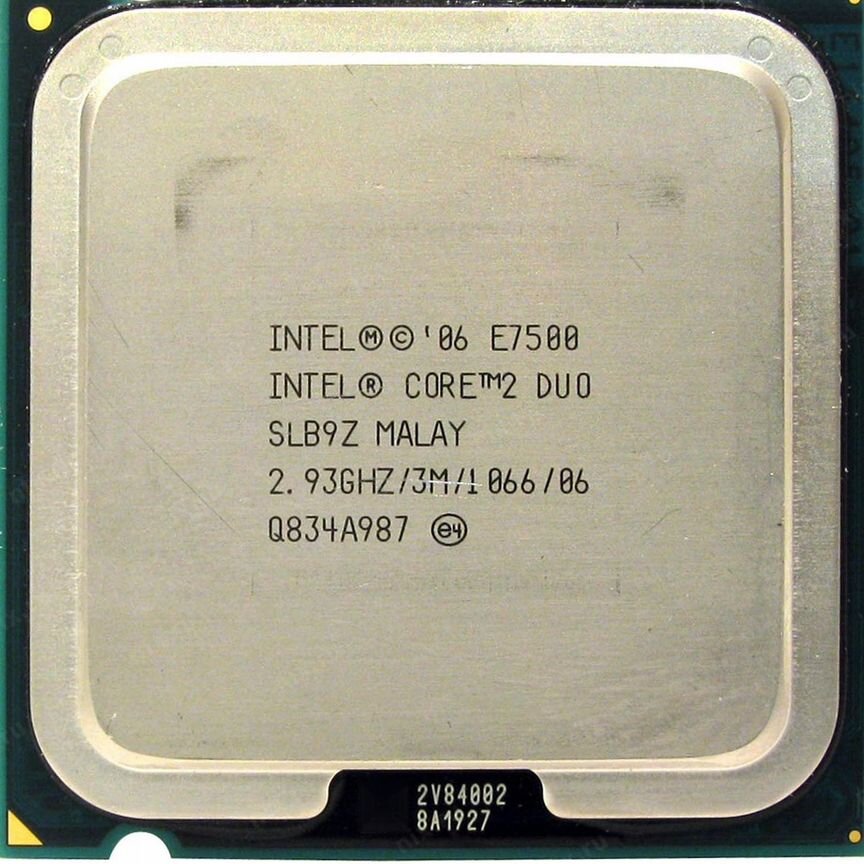 Intel Core2 Duo E7500