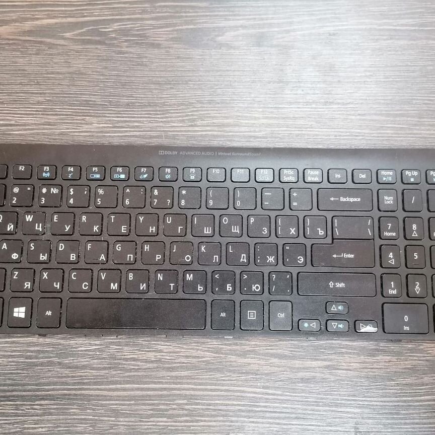 Acer v5-571g Клавиатура черная + подсветка + рамка