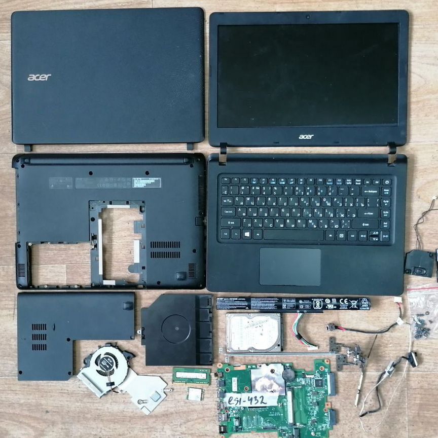 Acer ES1-432 Разбор, Ремонт, Запчасти