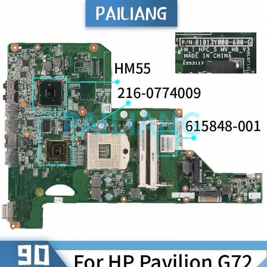 Материнская плата ноутбука для HP Pavilion G62 G72
