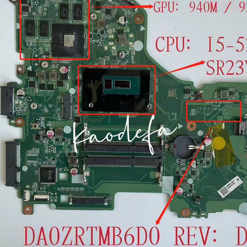 Материнская плата DA0zrtmb6D0 Rev:D Acer E5-573G