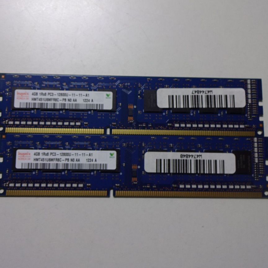 Оперативная память ddr3 8 gb Hynix (2*4)