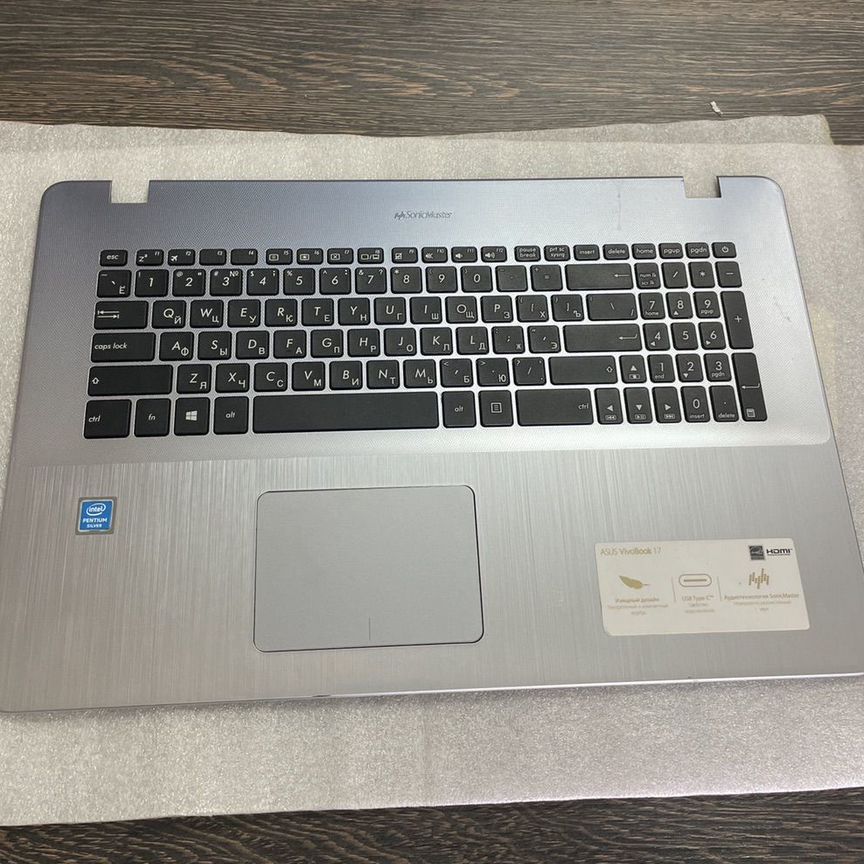 Топкейс с клавиатурой и тачпадом asus x705m