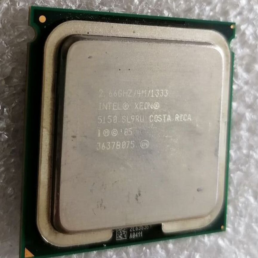 Процессор Intel Xeon 5150 (sl9ru) 2,66GHz/2c/4M/13