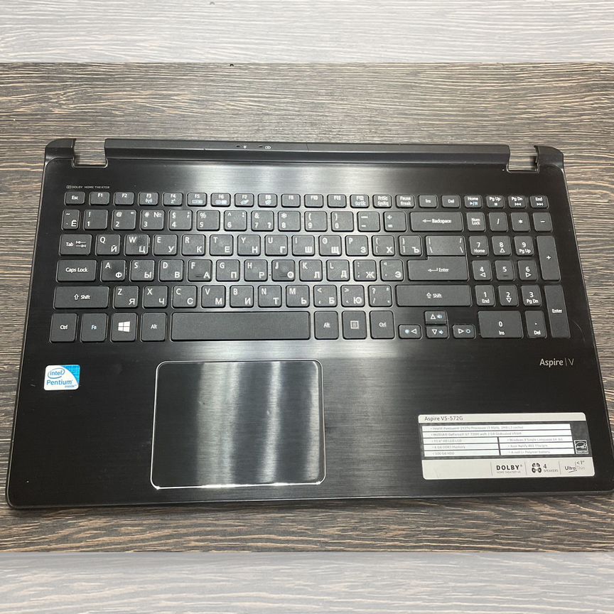 Acer v5-572g топкйес с клавиатурой и тачпадом