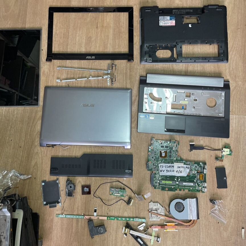 Asus n53s разбор ремонт запчасти