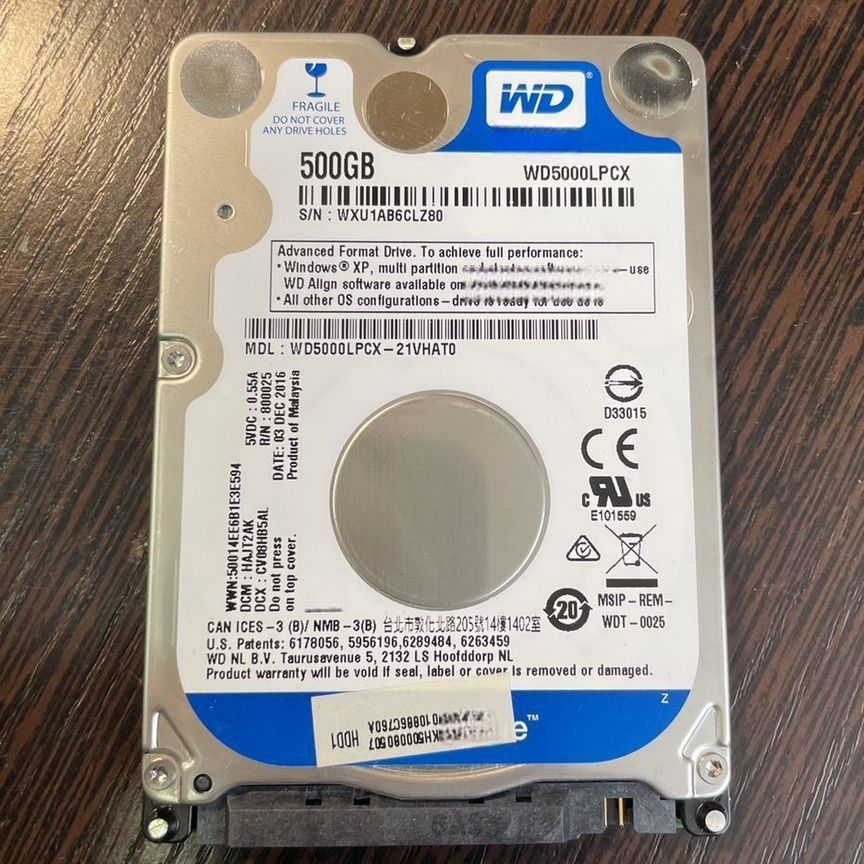 Жесткий диск hdd 500gb