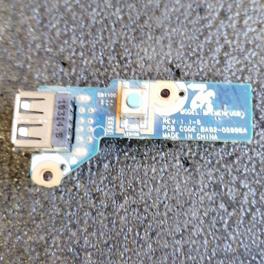 Usb плата с кнопкой включения Samsung R540