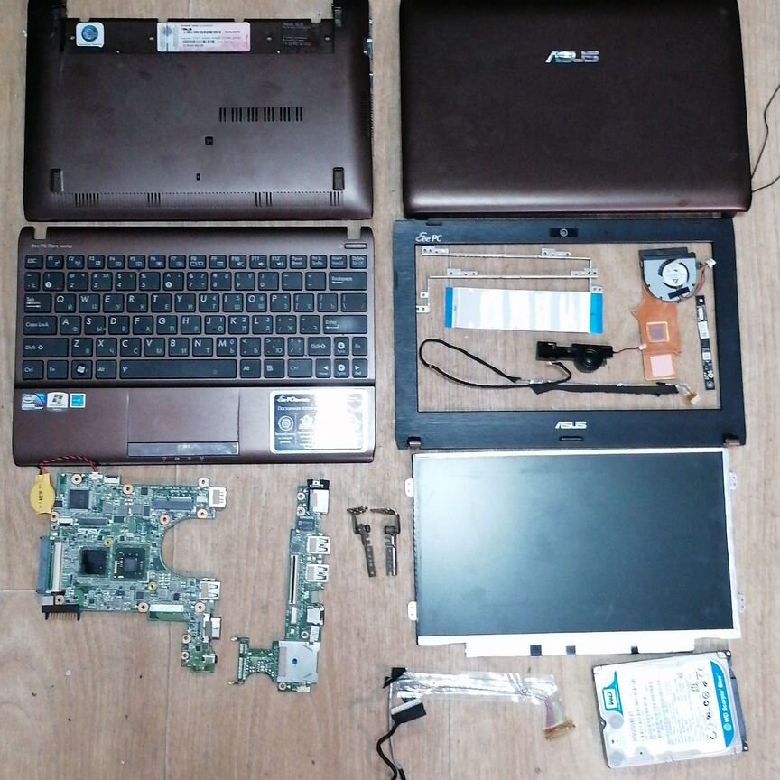 Asus eee pc 1025c разбор, ремонт, запчасти