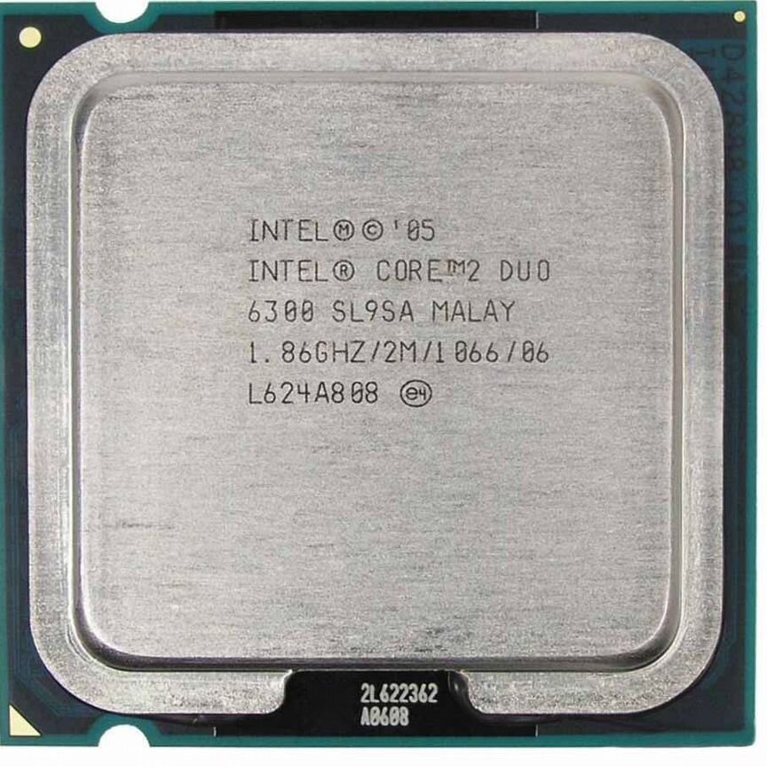 Процессор intel core 2 duo 6300 sl9sa malay
