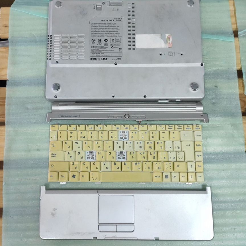 MSI mega book s260 разбор, ремонт, запчасти