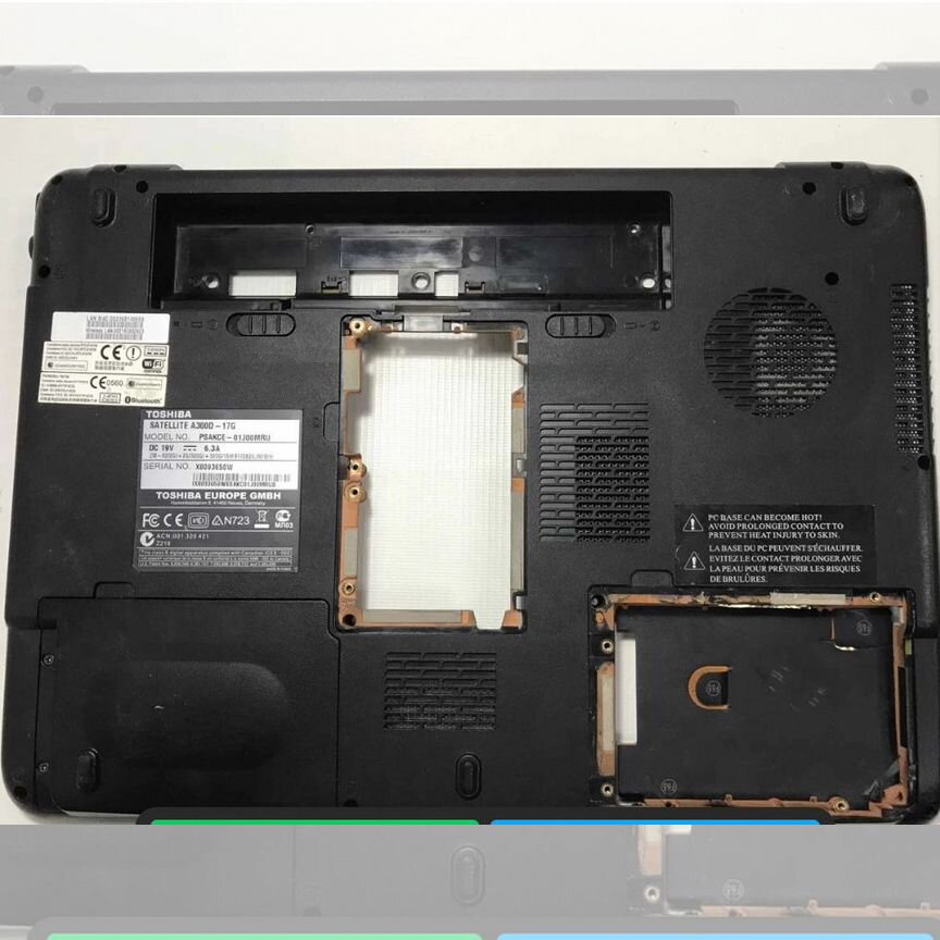 Поддон для Toshiba Satellite A300D