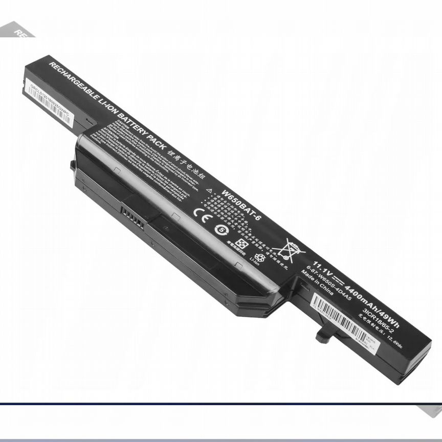 Аккумулятор DNS (W650BAT-6) Clevo W650 5200mAh нов
