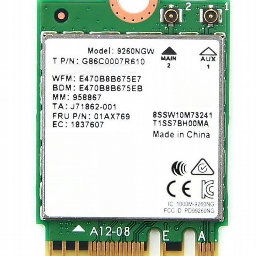 Wi-Fi + Bluetooth адаптер Intel 9260NGW