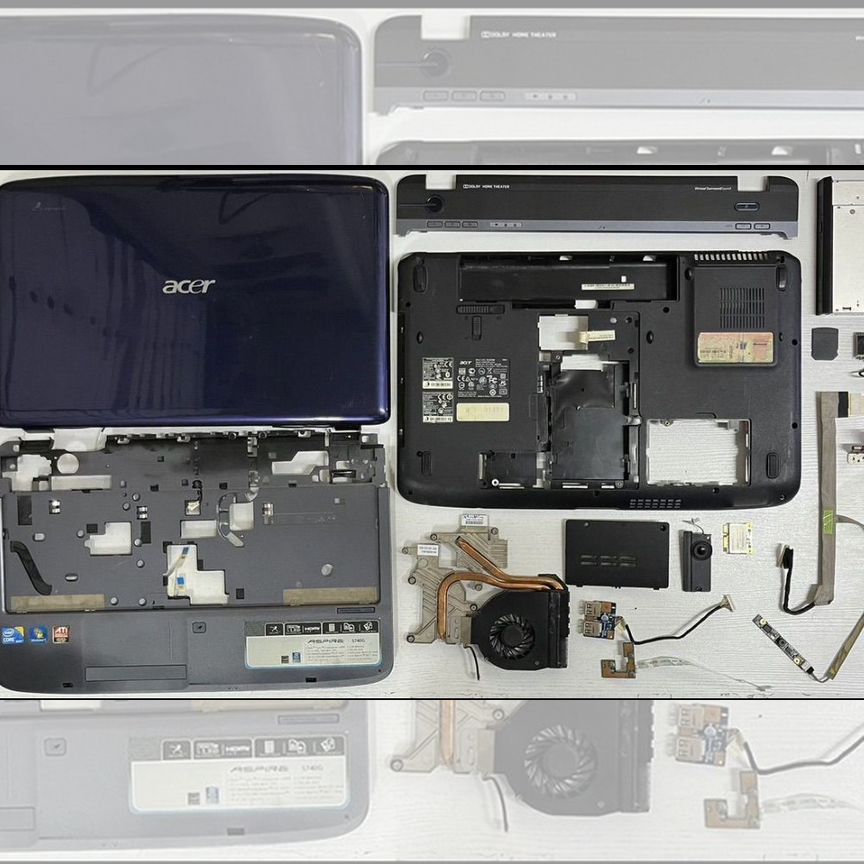 Acer 5740g разбор запчасти ремонт