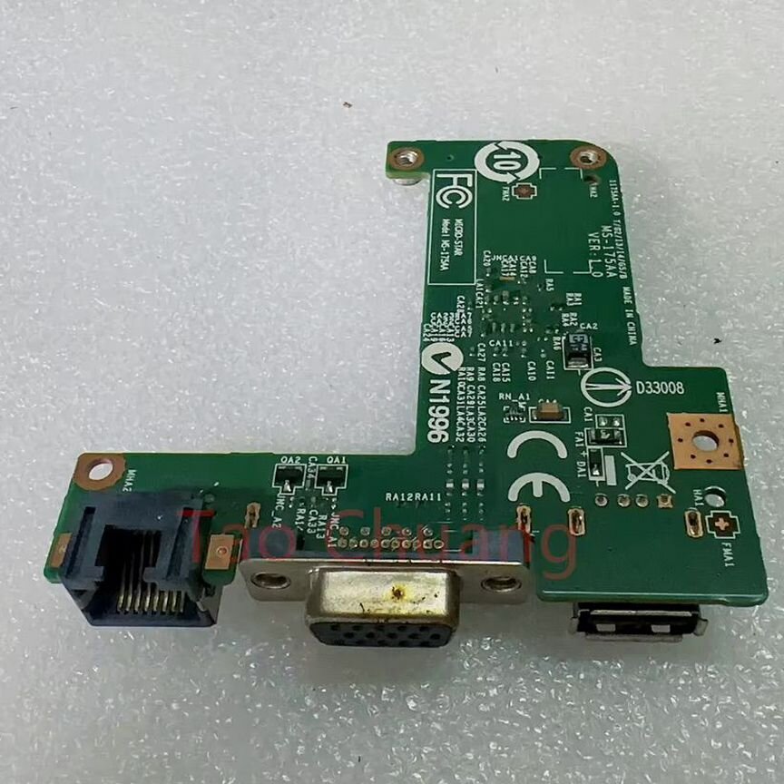 Плата USB LAN VGA разъемов MSI GE70, MS-175a