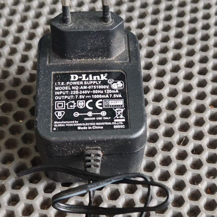 Блок питания Dlink 7.5v 1a