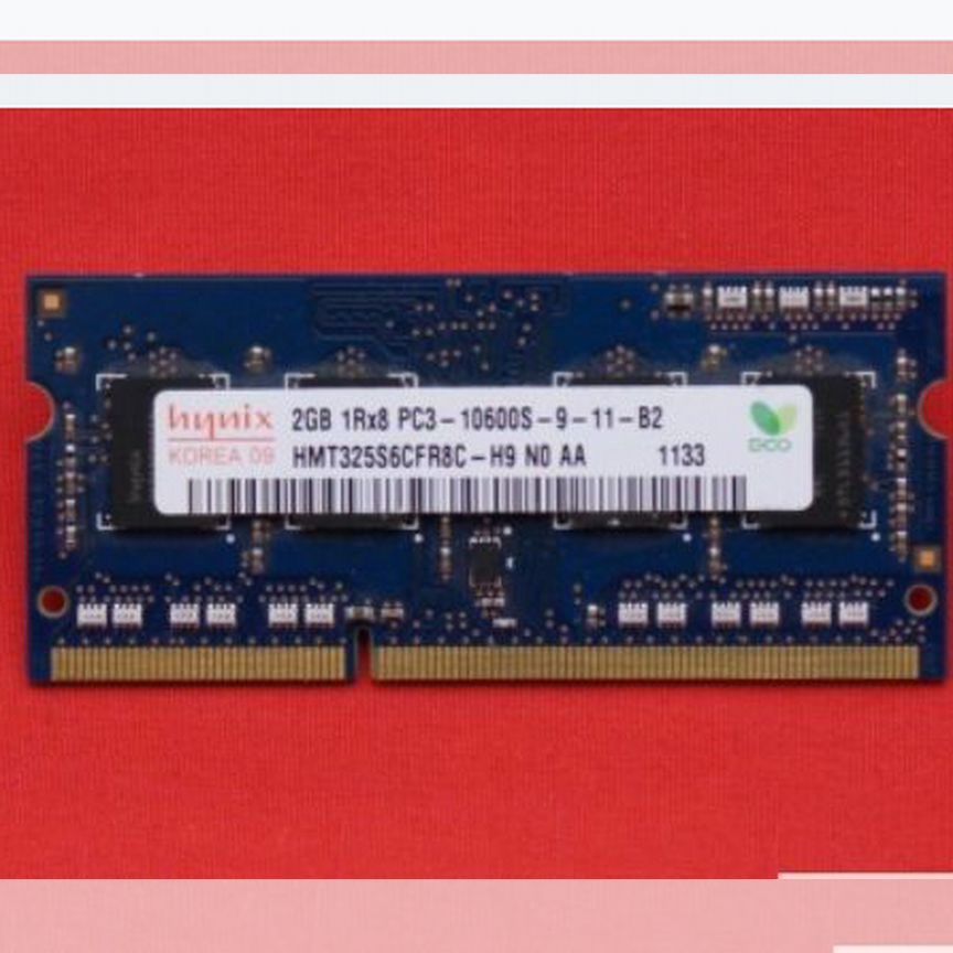 Оперативная память sodimm DDR3 2Gb, PC3-10600S/133